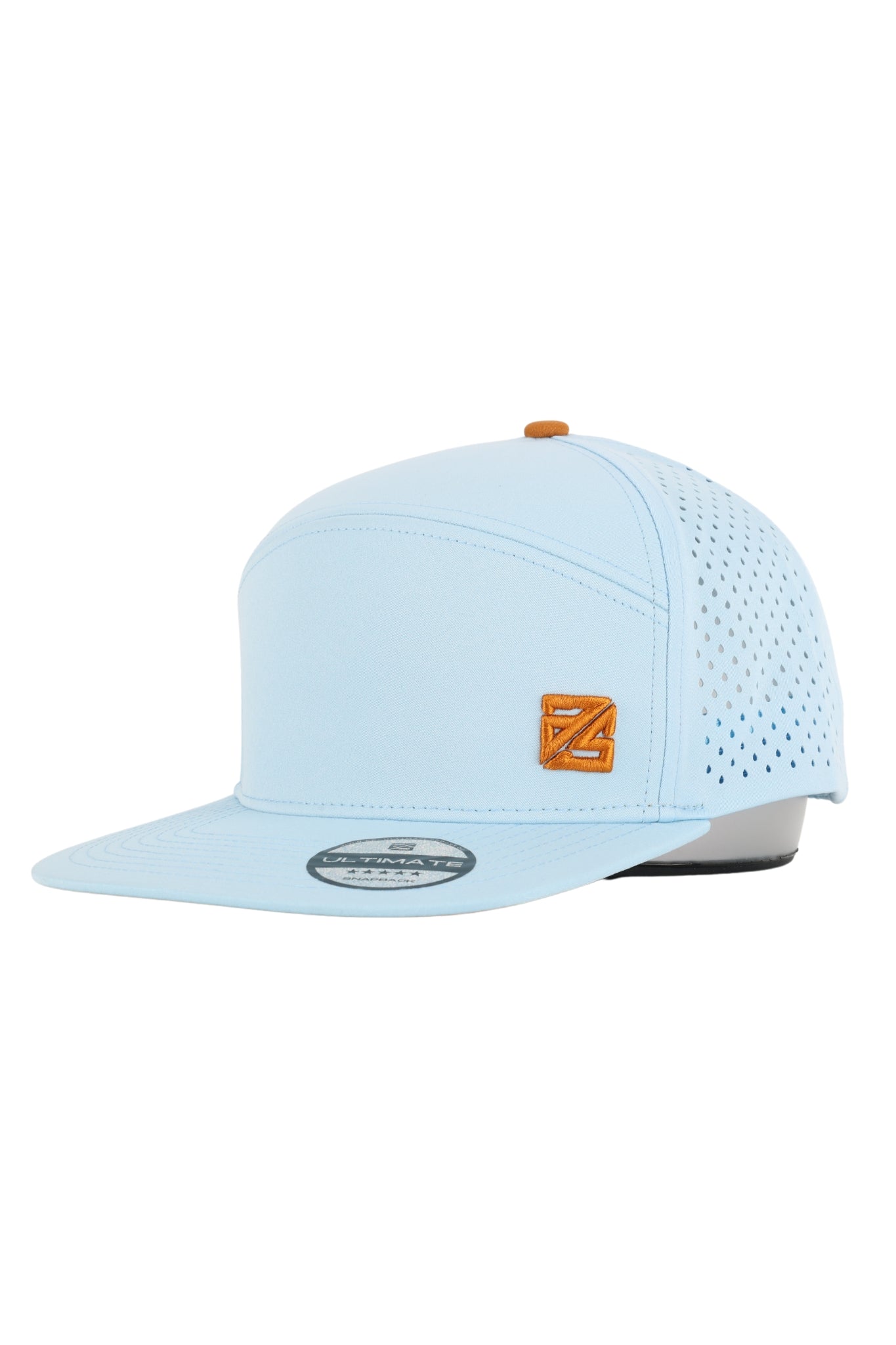 Snapback hellblau - braun - as ultimate - A. Stebner