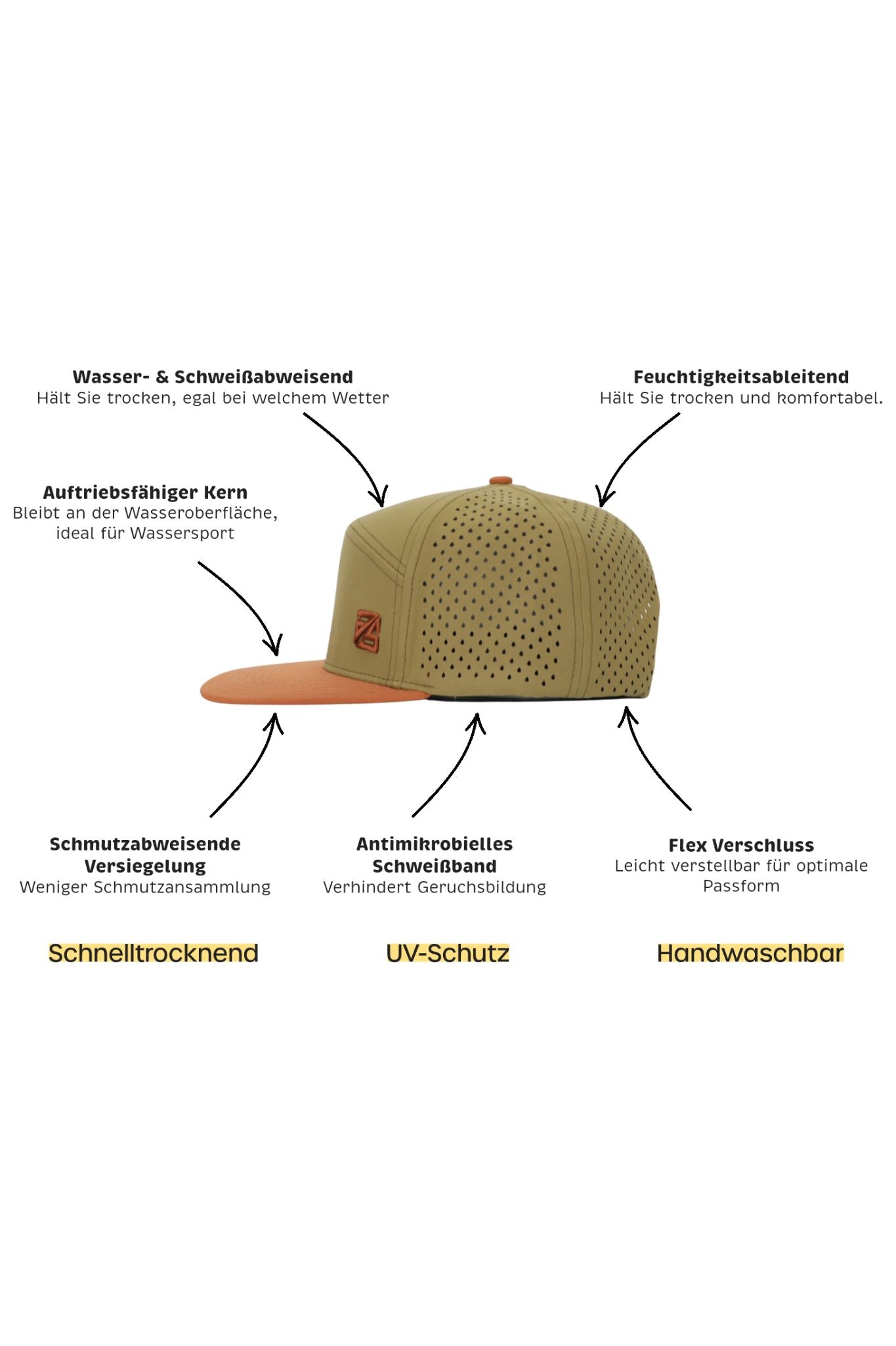 Snapback olive - braun - as ultimate - A. Stebner