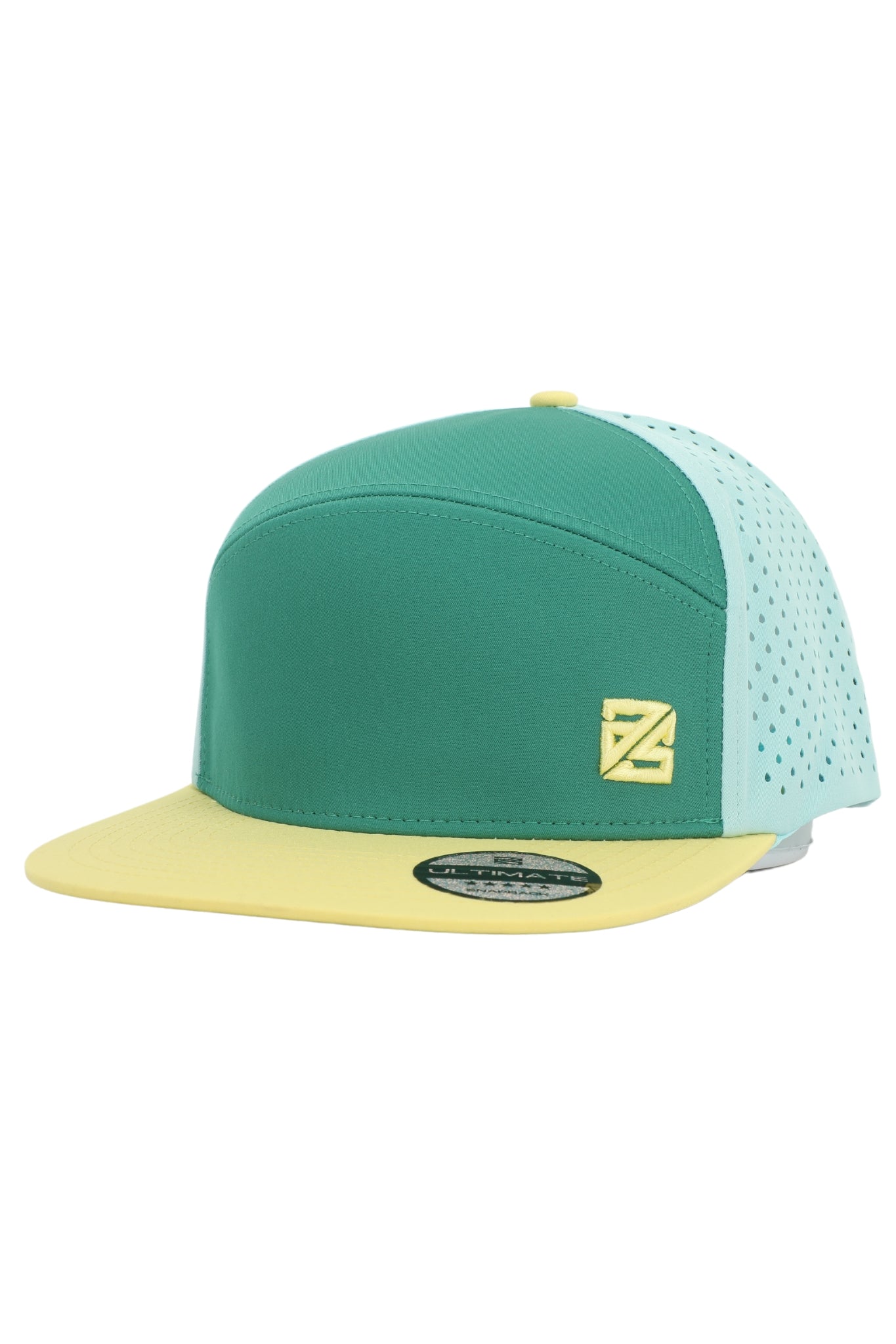 Snapback grün - türkis - gelb - as ultimate - A. Stebner