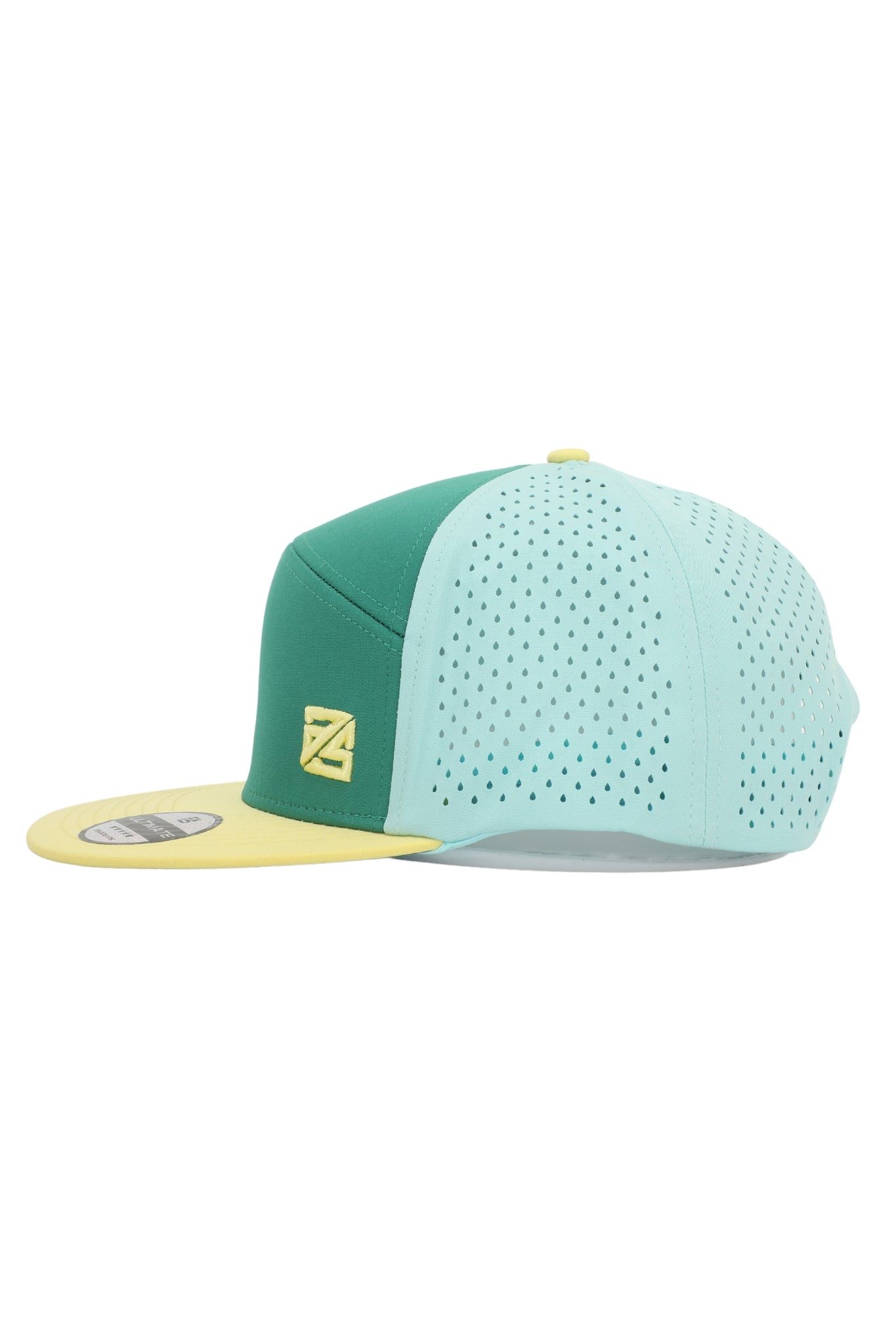 Snapback grün - türkis - gelb - as ultimate - A. Stebner