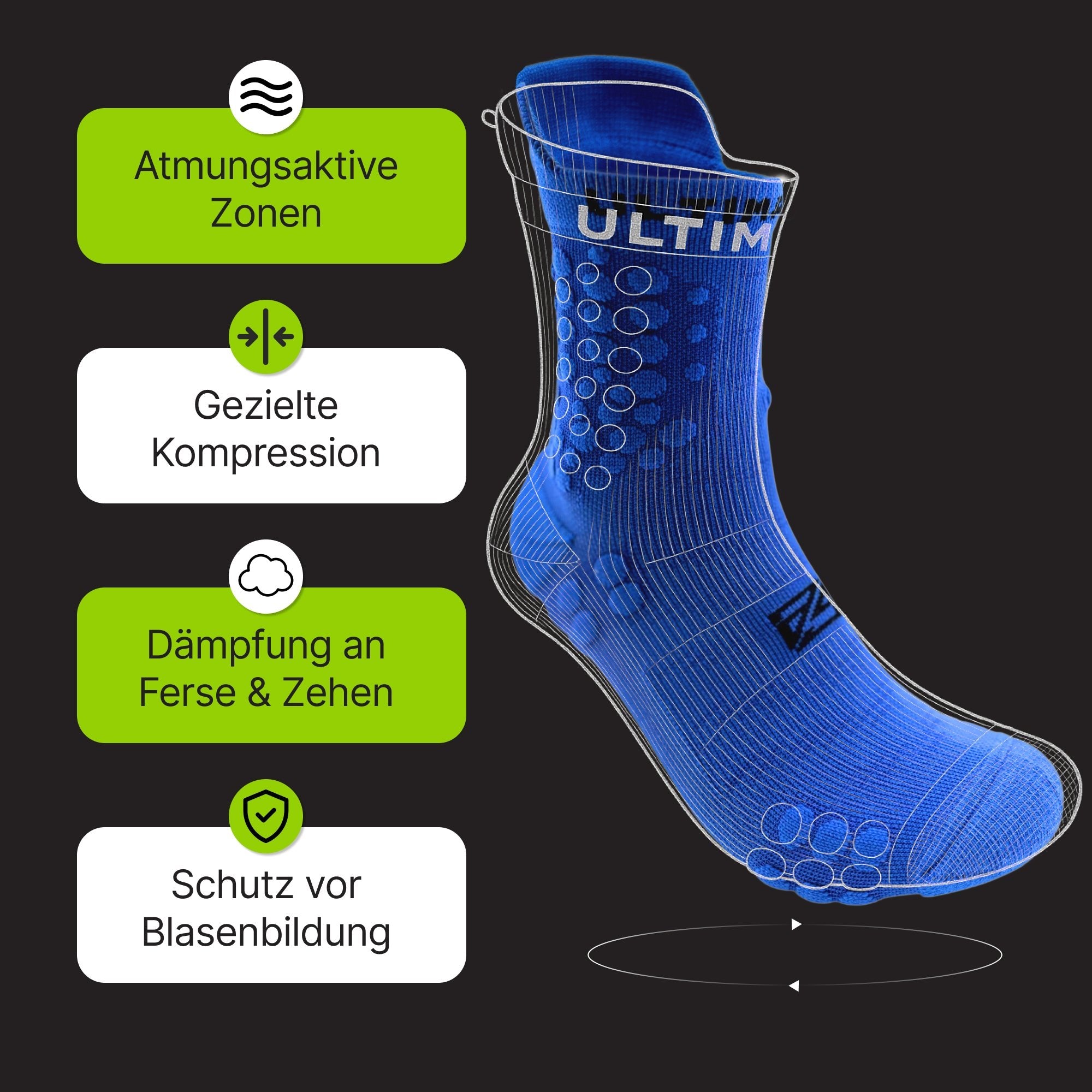 3 Paar - AS Ultimate Flow Blau - as ultimate - A. Stebner