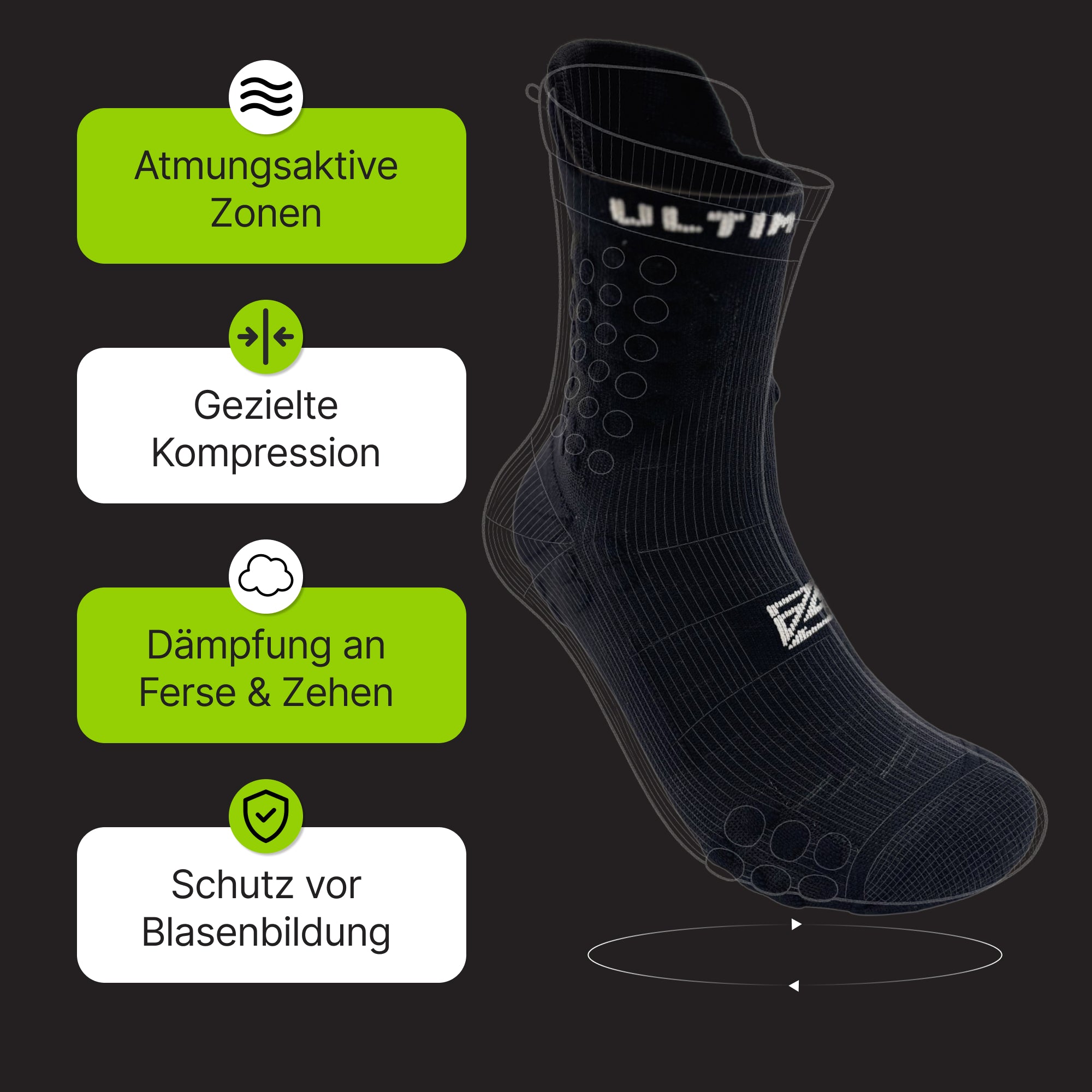 3 Paar - AS Ultimate Flow Schwarz - as ultimate - A. Stebner
