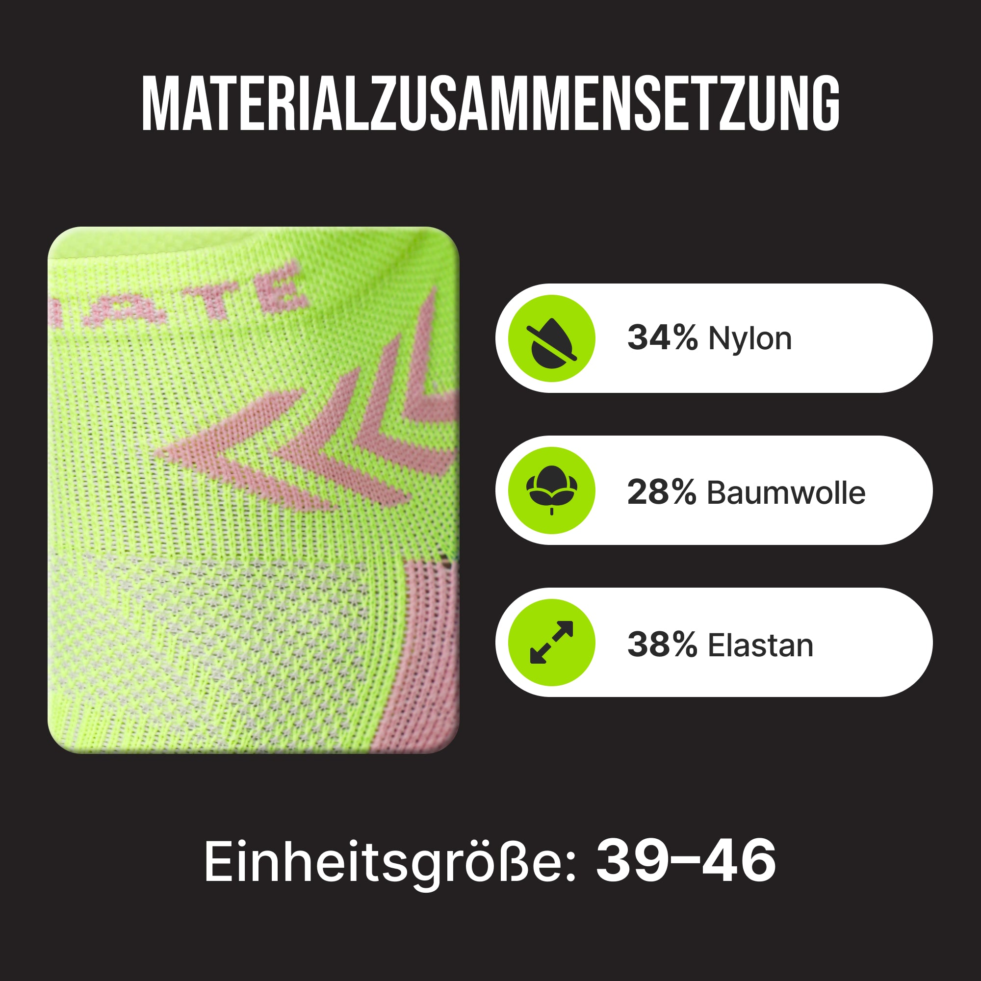 3 Paar - AS Ultimate Pace Neongelb - as ultimate - A. Stebner